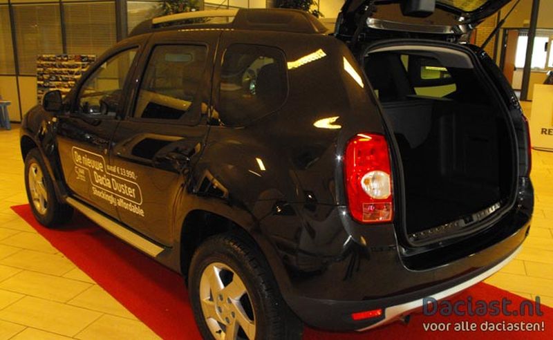 Achterzijde van de Dacia Duster