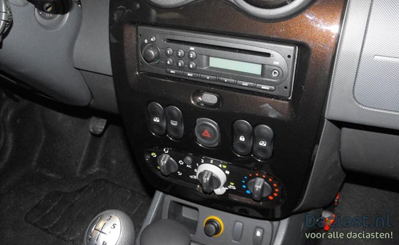 Dashboard van de Dacia Duster