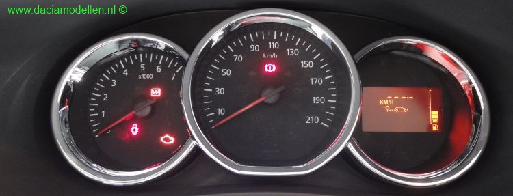 De boordcomputer van de Dacia Lodgy