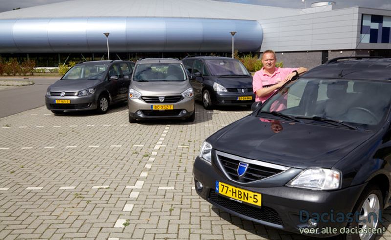Jurgen bij zijn eigen Dacia