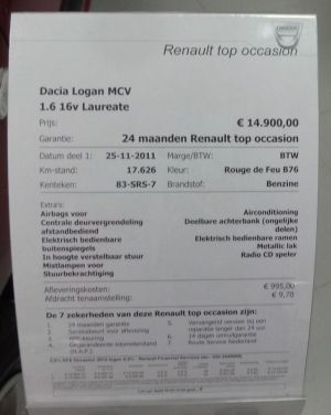 Dacia Store rekent zich rijk