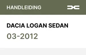 Dacia Logan Sedan 2012